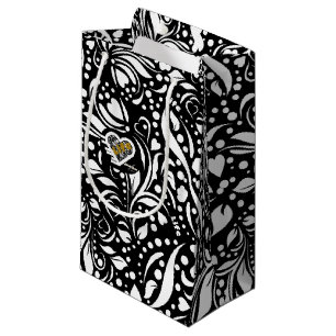 Life Quote Black Gift Bags by Adiela Akoo