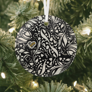 Life Quote Black Ornament by Adiela Akoo