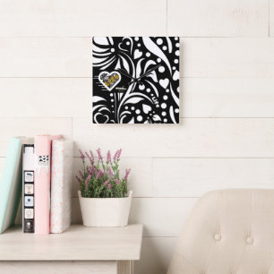 Life Quote Black Wall Clock by Poet Adiela Akoo 