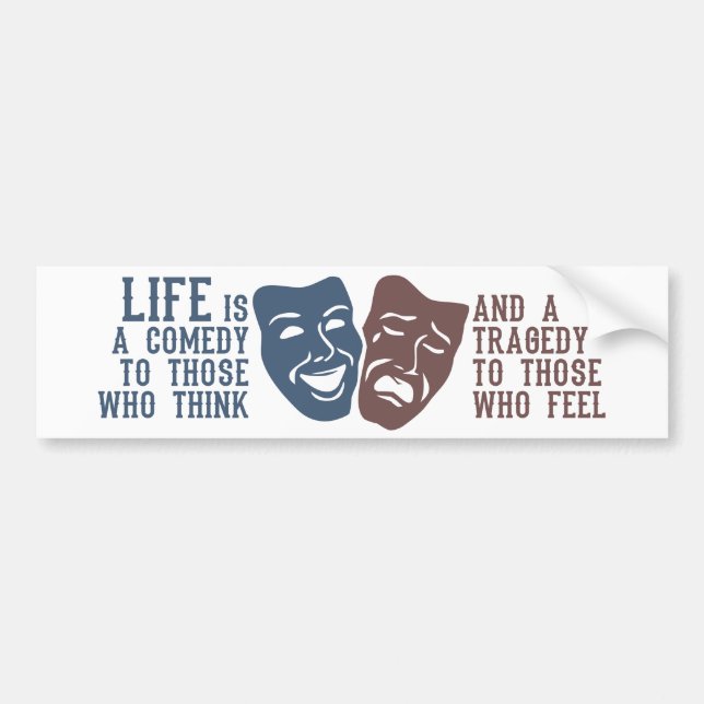 LIFE quote bumpersticker Bumper Sticker (Front)