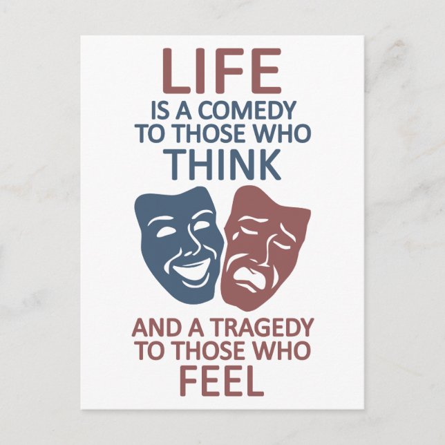 LIFE quote custom postcard (Front)