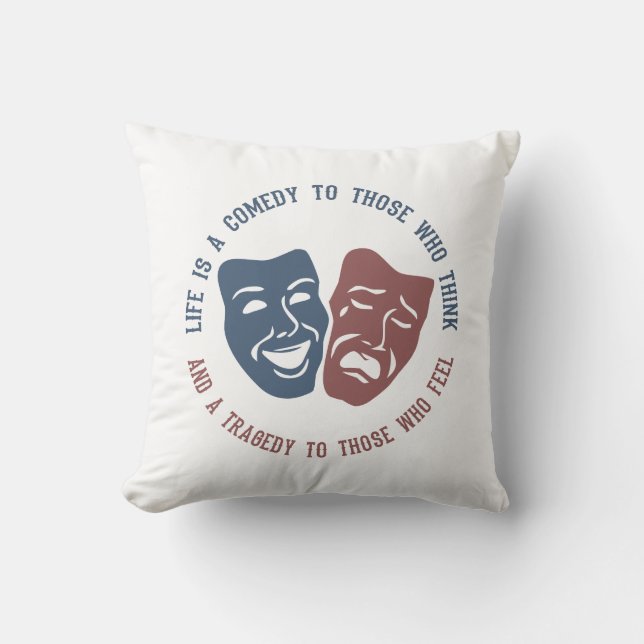 LIFE quote custom throw pillow (Front)