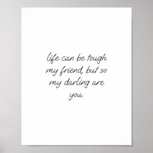 Life quote, family, missing you, friends apart, poster