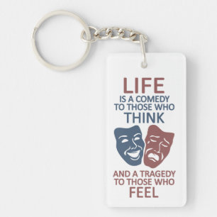 LIFE quote key chain
