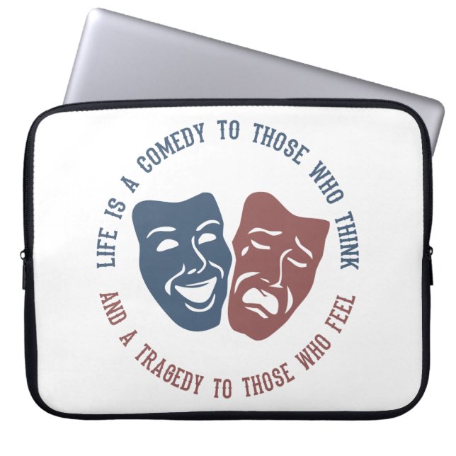 LIFE quote laptop sleeve (Front)