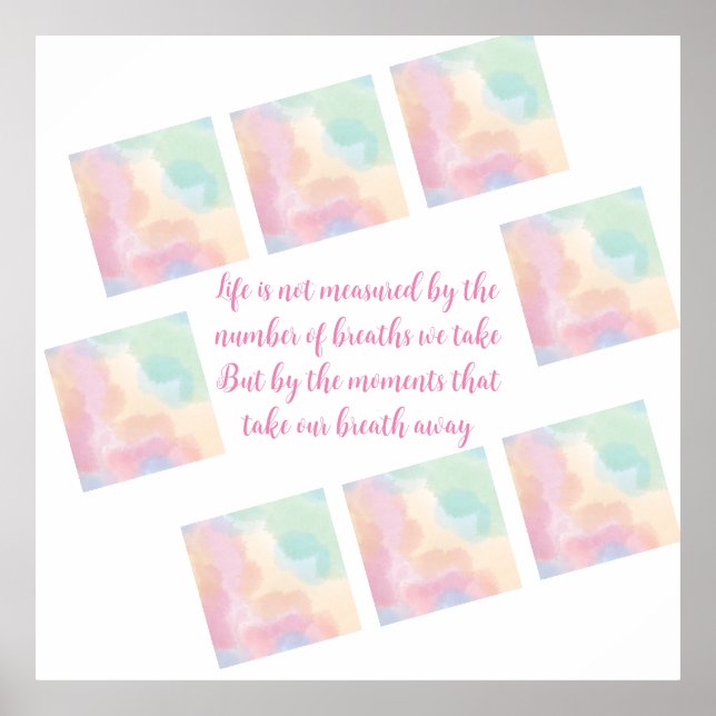 Life Quotes, Graduation, Congratulations Poster (Front)