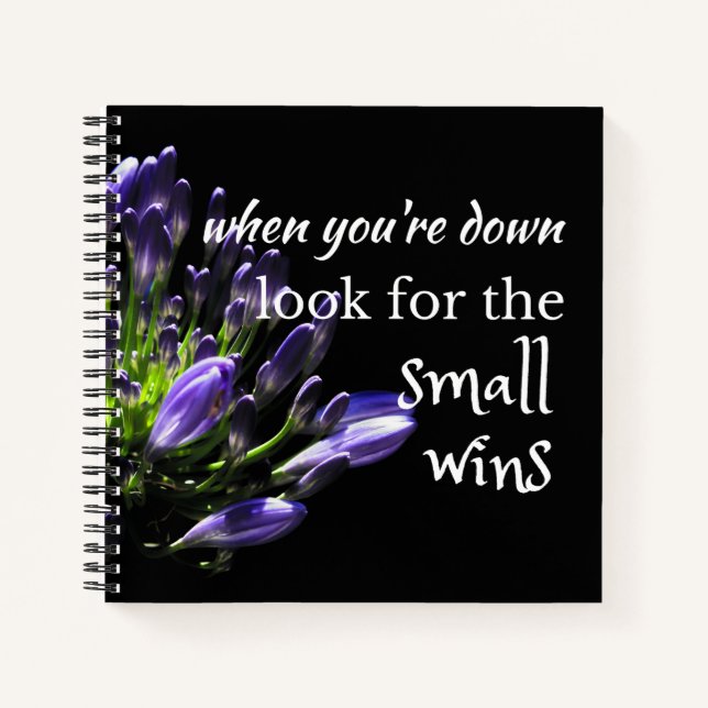 Life quotes - look for the small wins notebook (Front)