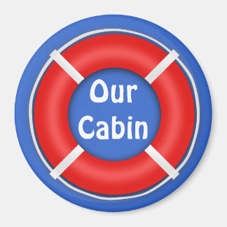 Life Ring Bright Stateroom Door Marker Magnet