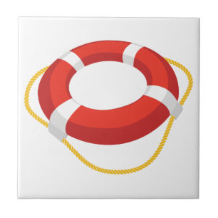 Life Ring Ceramic Tile