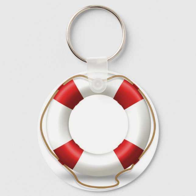 Life Ring Preserver Key Ring (Front)