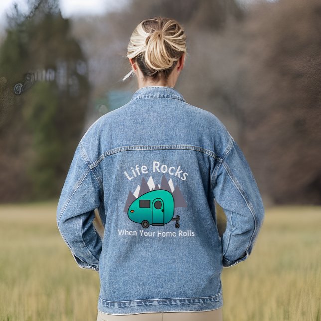 Life Rocks Camper Denim Jacket (Creator Uploaded)