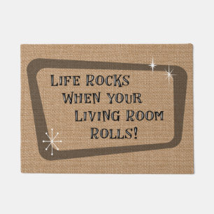 Life Rocks When Your Living Room Rolls, RV Doormat