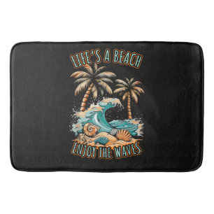 Life´s a Beach Summer Vacation Tropical Beach Bath Mat