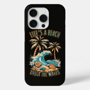 Life´s a Beach Summer Vacation Tropical Beach iPhone 15 Pro Case