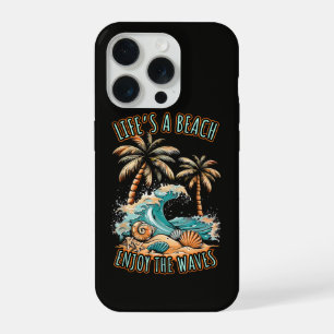 Life´s a Beach Summer Vacation Tropical Beach iPhone 15 Pro Case
