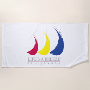 Life’s a breeze_Sailing USA_Paint-The-Wind_Splashy Beach Towel