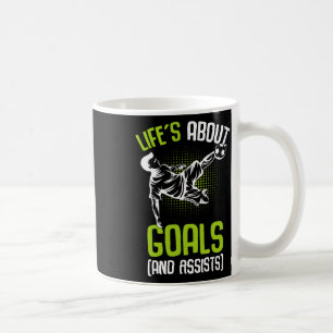Life´s About Goals Soccer Player Boys Kids Youth  Coffee Mug