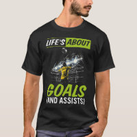 Life_s About Goals Soccer Player Boys Kids Youth T