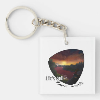 Life’s better on the rocks. rock climber key ring