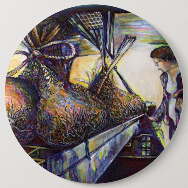 Life’s Hurling Destiny 6 Cm Round Badge (Front)