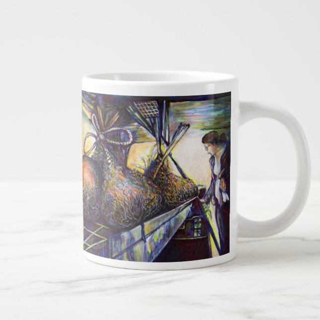Life’s Hurling Destiny Large Coffee Mug (Right)