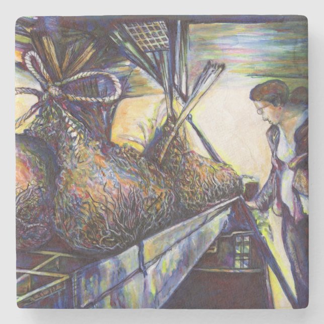 Life’s Hurling Destiny Stone Coaster (Front)