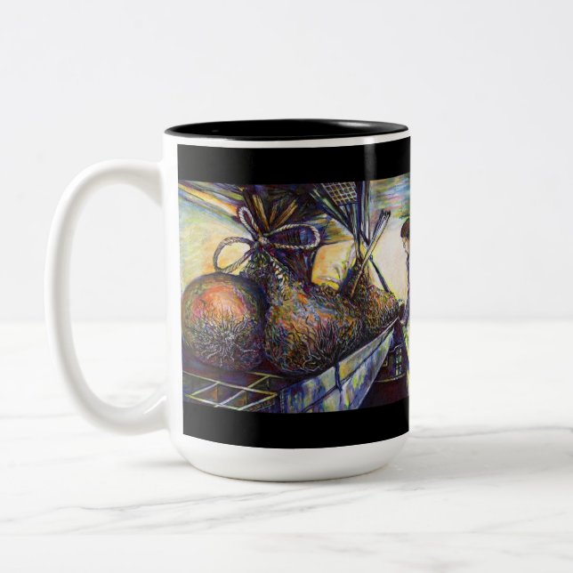 Life’s Hurling Destiny Two-Tone Coffee Mug (Left)