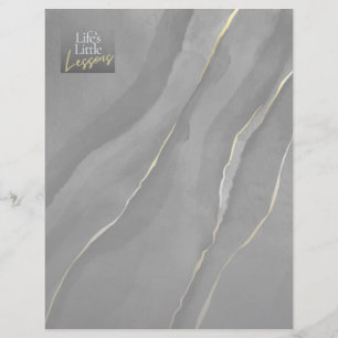 Life’s Little Lessons – Black & Gold Self-Discover Custom Letterhead