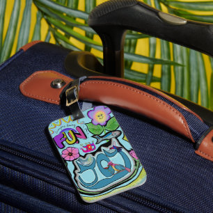 Life’s too short, Have Fun! Whimsical Joy Luggage Tag