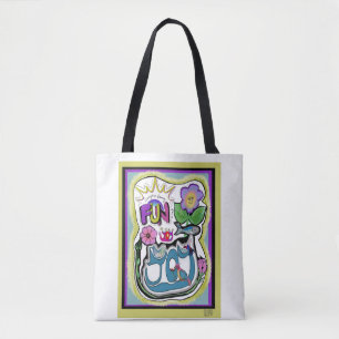 Life’s too short, Have Fun! Whimsical Joy Tote Bag