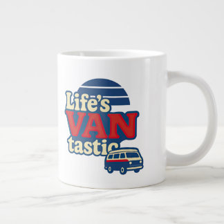 Life’s VANtastic Red Cream Blue Edition Large Coffee Mug