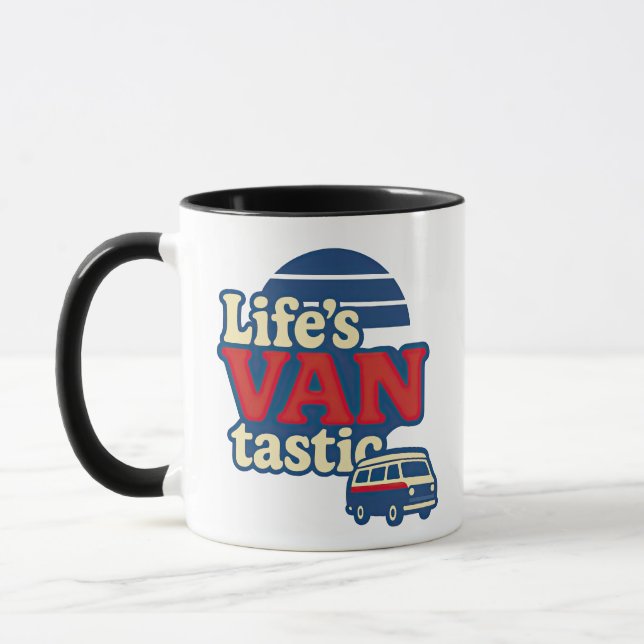 Life’s VANtastic Red Cream Blue Edition Mug (Left)