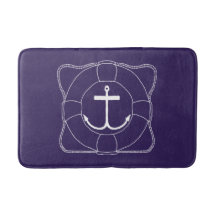 Life Saver/Anchor Bath Mat (Lite Print)