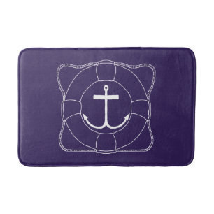 Life Saver/Anchor Bath Mat (Lite Print)