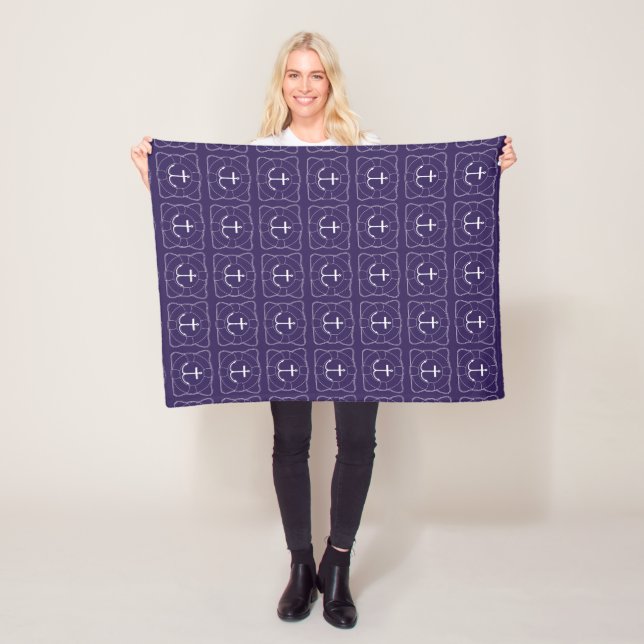Life Saver/Anchor Fleece Blanket (Lite Print) (In Situ)
