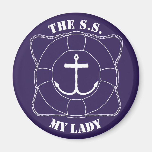 Life Saver & Anchor Magnet (Lite Print) (Front)