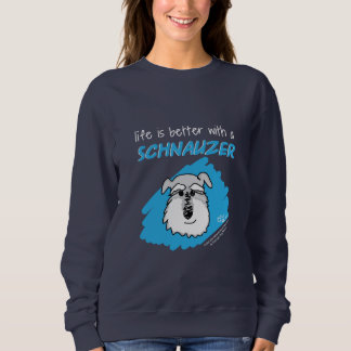 Life... Schnauzer - Dark Sweatshirt (Women)