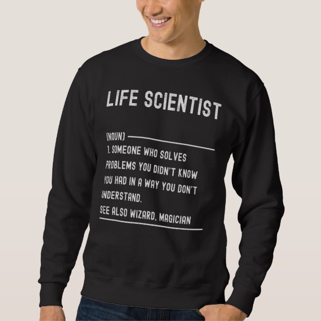 Life Scientist Definition Shirts Funny Job Title (Front)