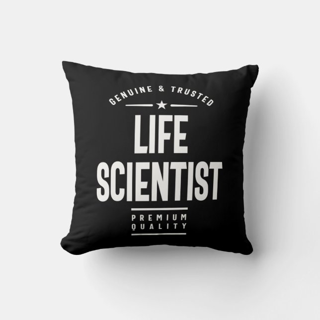 Life Scientist Job Title Gift Cushion (Front)