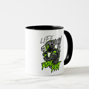LIFE SLOW RIDE FAST LIFESTYLE MUG