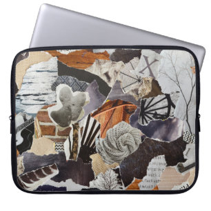 life style Atmosphere colour grey, brown, black an Laptop Sleeve