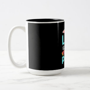 Life Swimmer Is Better By The Pool Two-Tone Coffee Mug