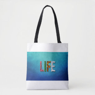 Life Tote Bag Woman Blue Sky Water Fruit Food Snow