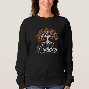 Life Tree with Psychology Text Mental Health Art Sweatshirt