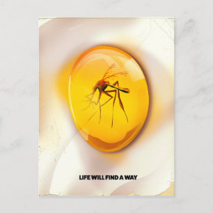 Life will find a way postcard