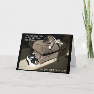 Life with Cats Card