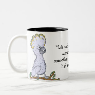 "Life without coffee" Cockatoo Mug