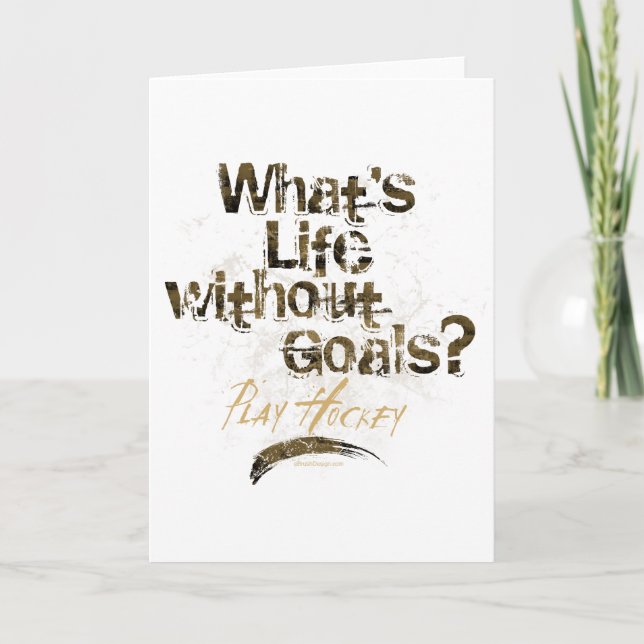 Life Without Goals (Hockey) Card (Front)