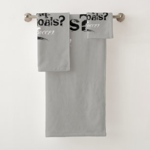 Life Without Goals (Soccer) Bath Towel Set