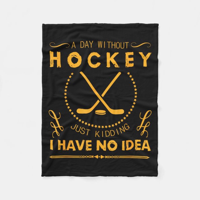 Life Without Hockey Fleece Blanket (Front)